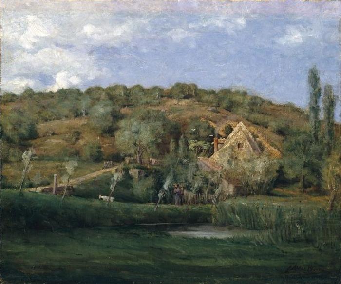 A French Homestead, julian alden weir